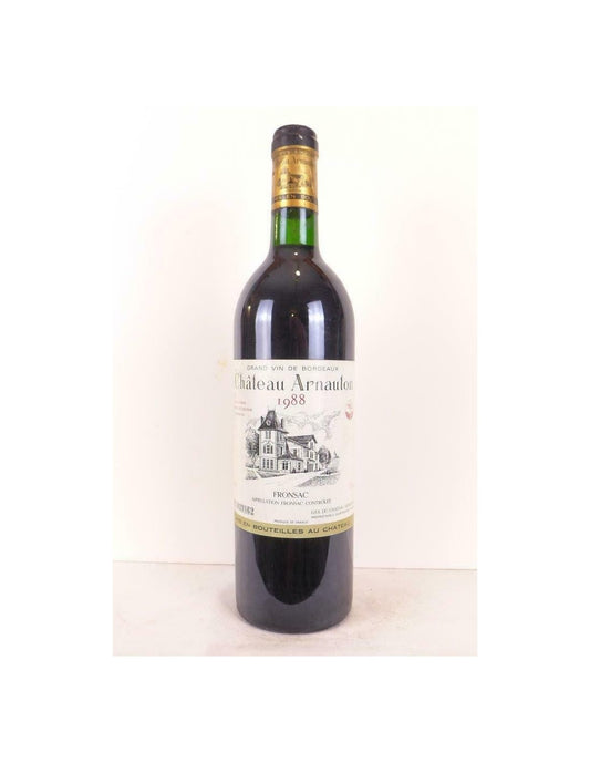 1988 - fronsac - château arnauton - rouge - bordeaux - Just Wines 