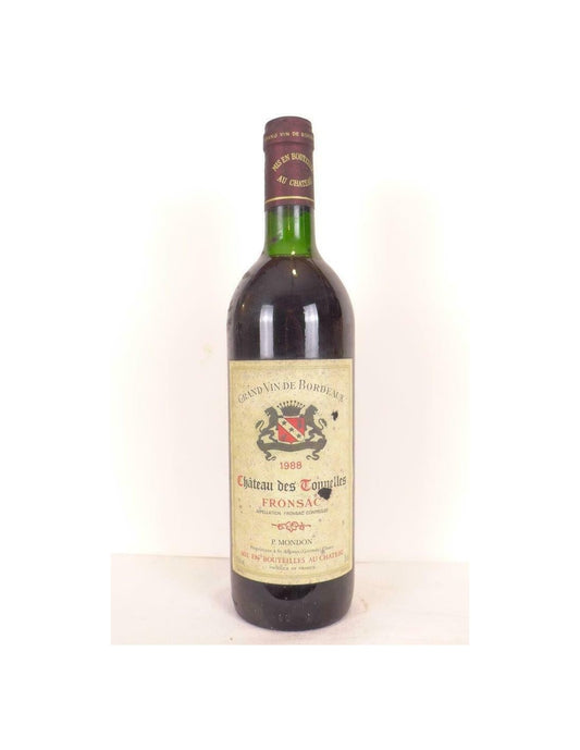 1988 - fronsac - château des tonnelles - rouge - bordeaux - Just Wines 