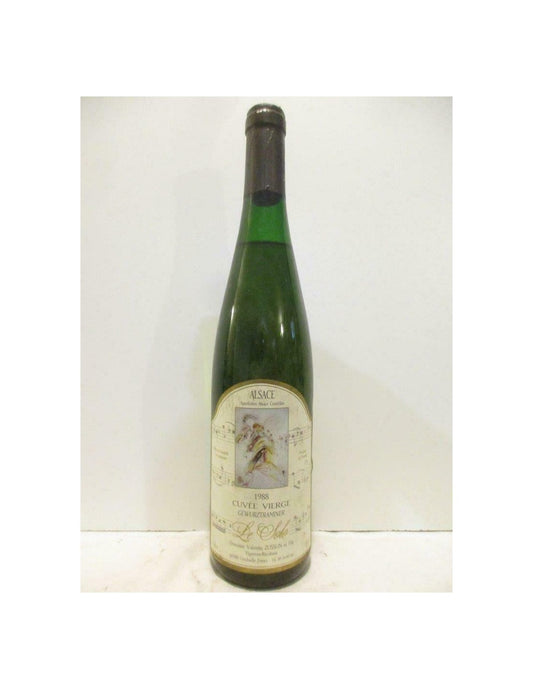 1988 - gewurztraminer - valentin zusslin cuvée vierge le solo - blanc - alsace - Just Wines 