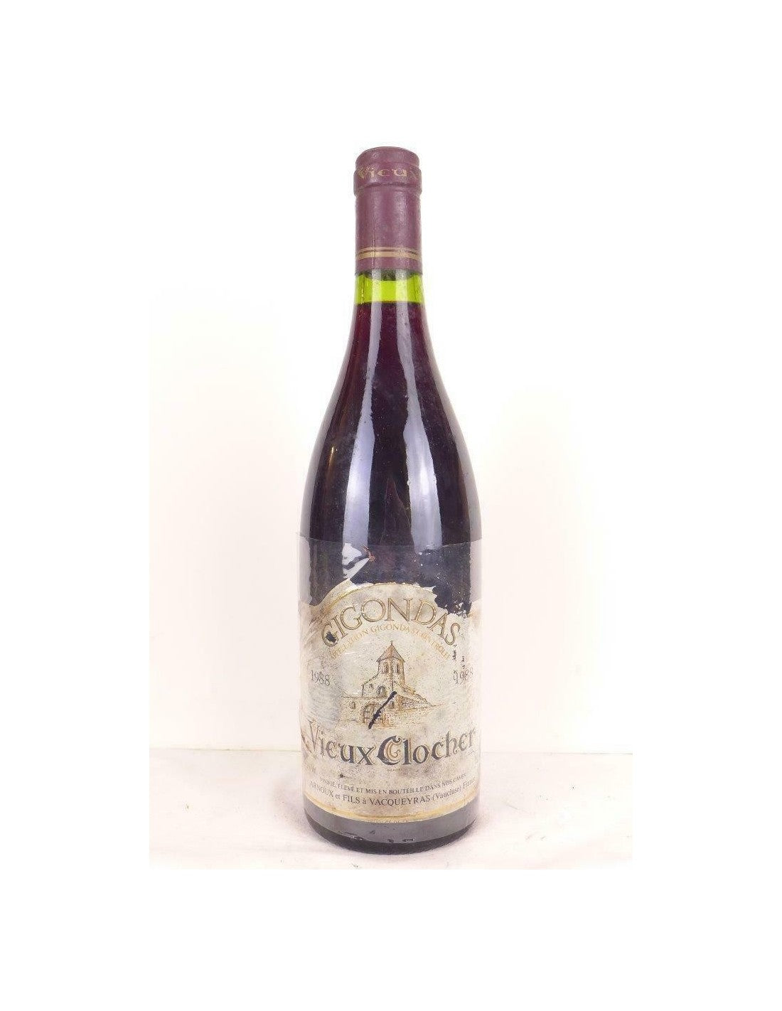 1988 - gigondas - arnoux et fils vieux clocher (étiquette abîmée) - rouge - rhône - Just Wines 