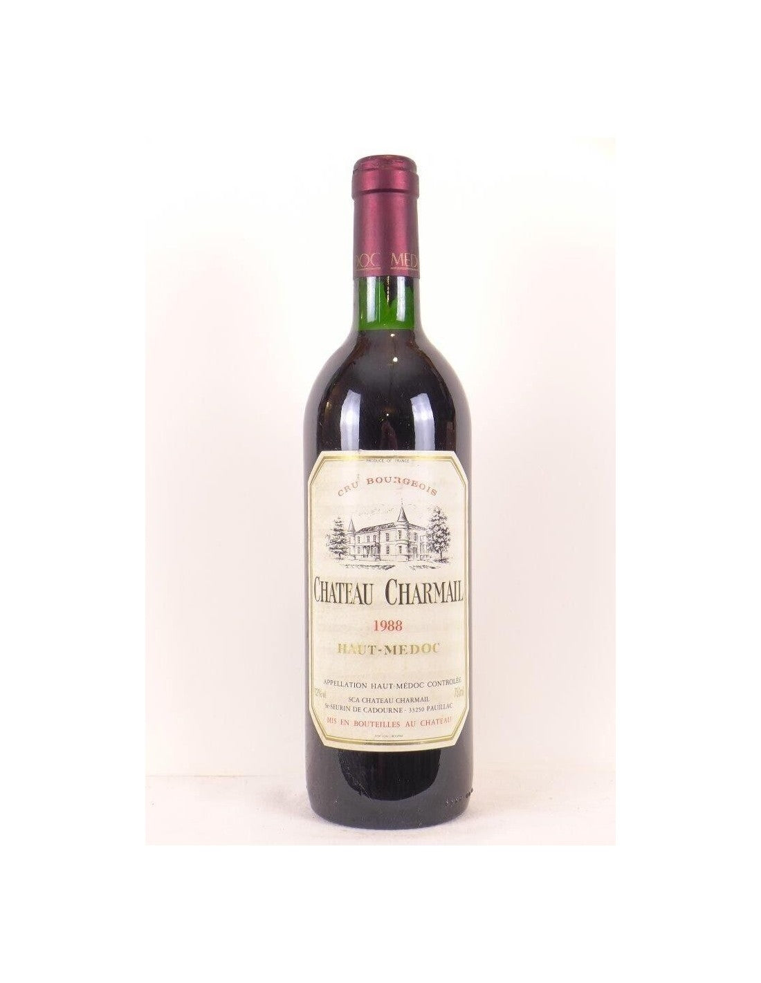 1988 - haut-médoc - château charmail cru bourgeois - rouge - bordeaux - Just Wines 