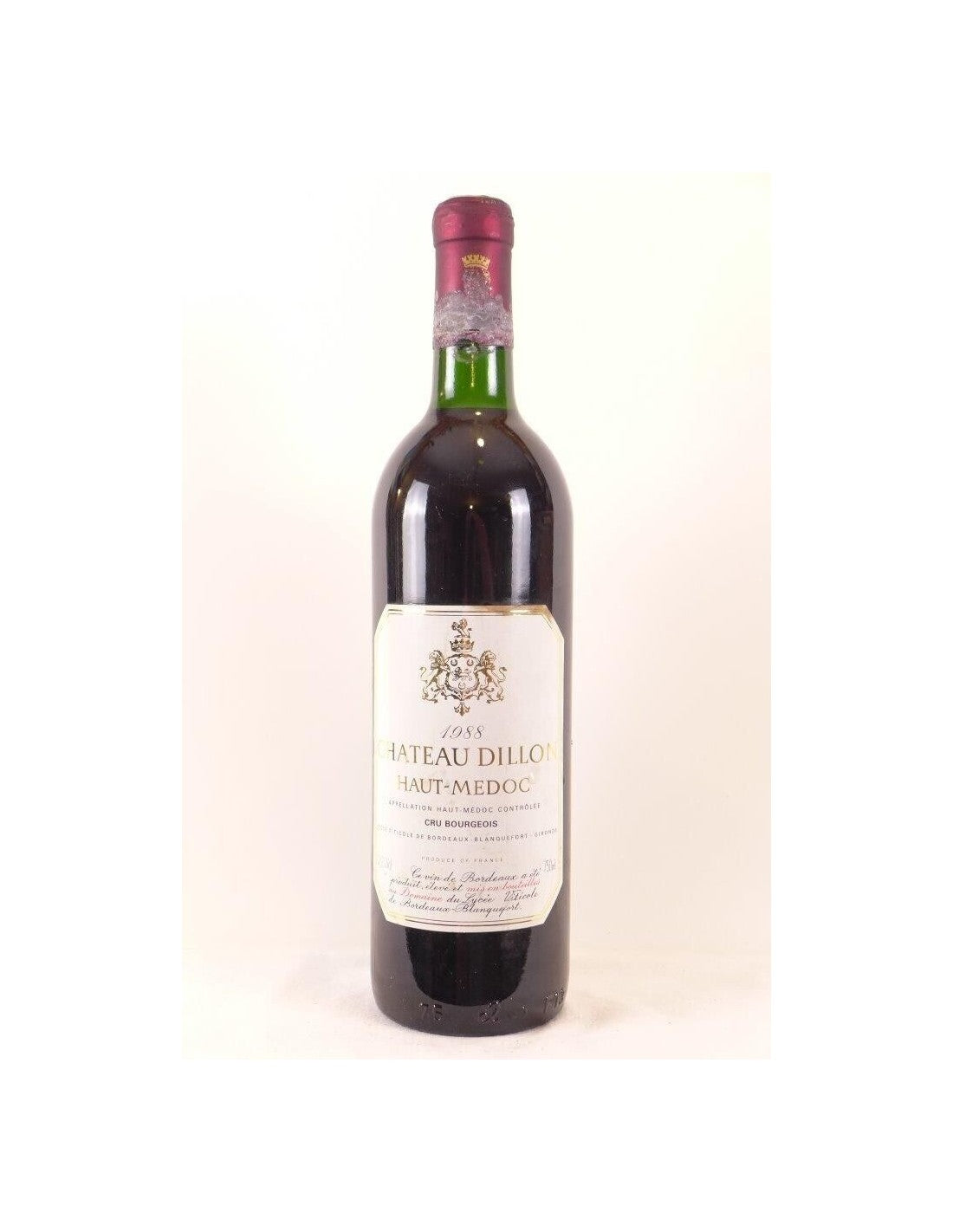 1988 - haut-médoc - château dillon cru bourgeois (capsule abîmée) - rouge - bordeaux - Just Wines 