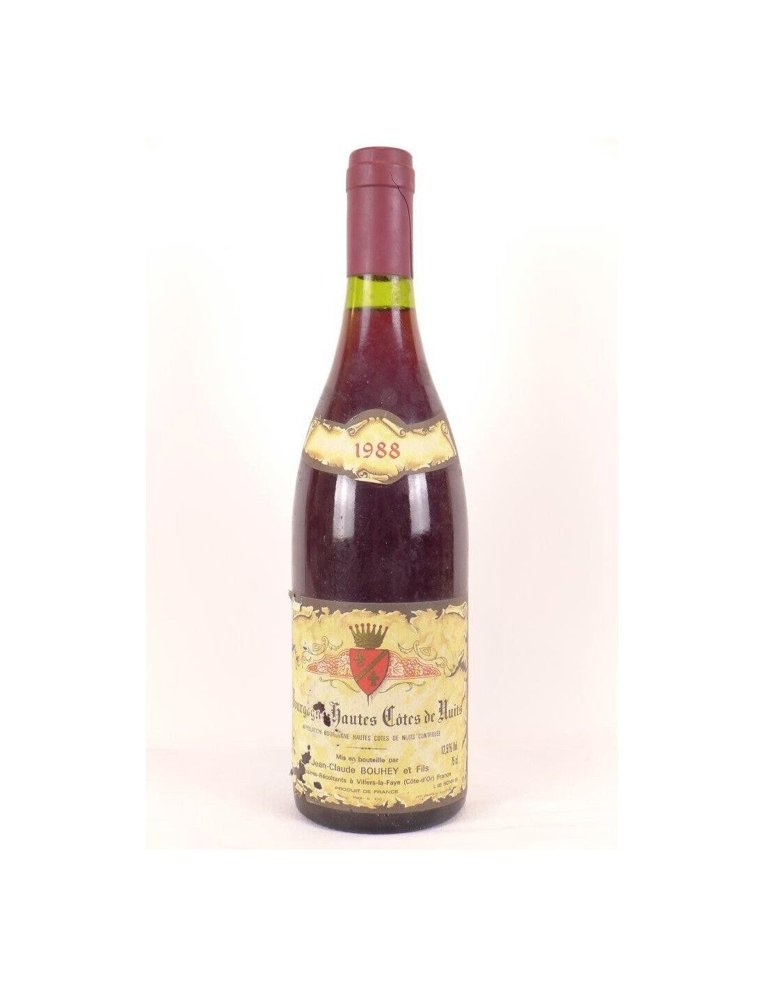 1988 - hautes côtes de nuits - bouhey (étiquette abîmée) - rouge - bourgogne - Just Wines 