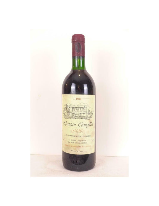 1988 - médoc - château campillot grand cru (étiquette abîmée) - rouge - bordeaux - Just Wines 