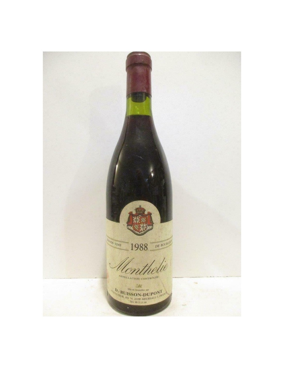 1988 - monthélie - buisson-dupont - rouge - bourgogne - Just Wines 