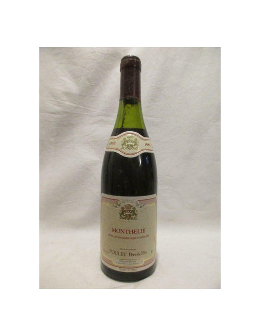 1988 - monthélie - poulet père et fils (capsule abîmée) - rouge - bourgogne - Just Wines 