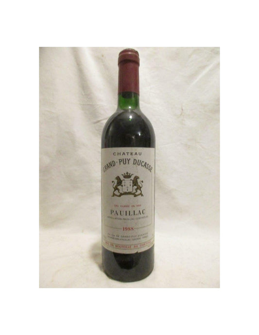 1988 - pauillac - château grand-puy ducasse grand cru classé - rouge - bordeaux - Just Wines 