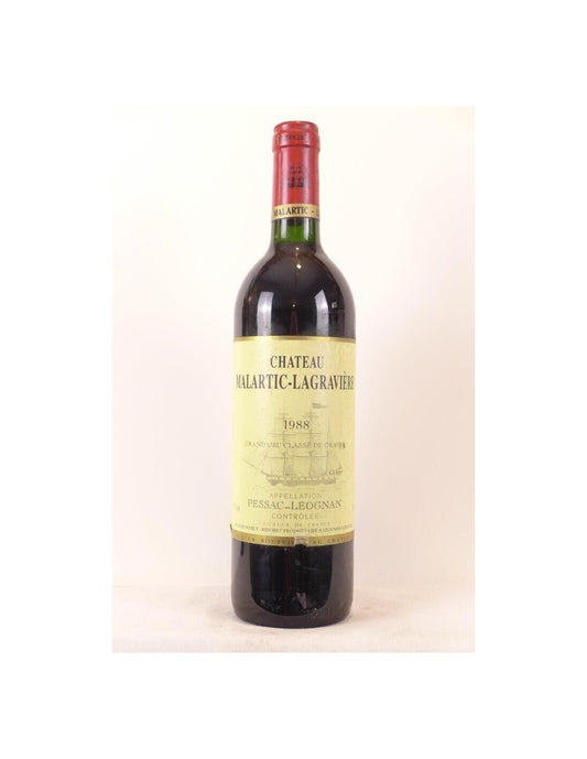 1988 - pessac-léognan - château malartic-lagravière grand cru classé - rouge - bordeaux - Just Wines 