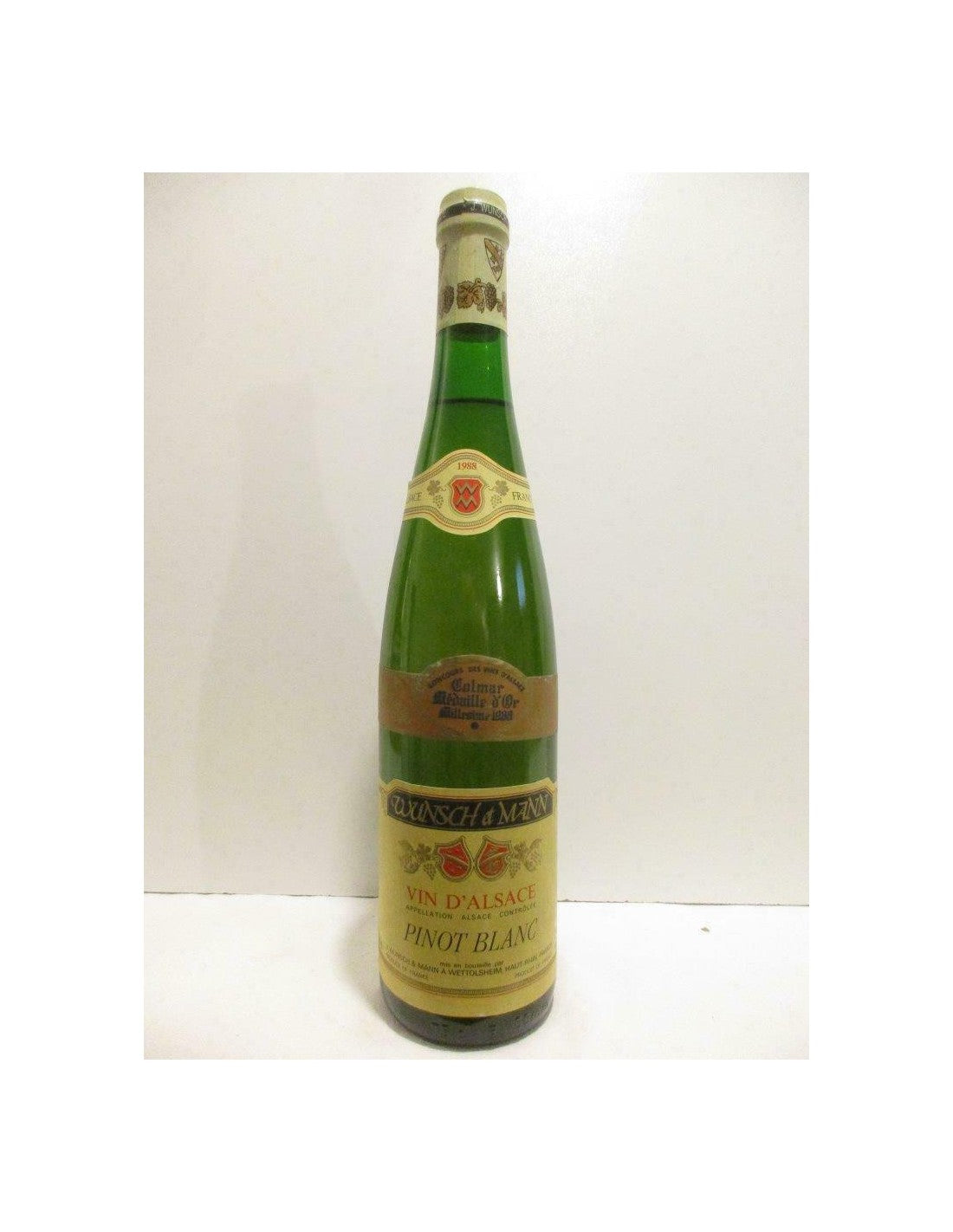 1988 - pinot blanc - wunsch et mann - blanc - alsace - Just Wines 