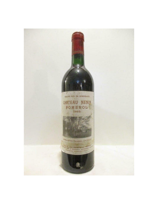 1988 - pomerol - château nenin - rouge - bordeaux - Just Wines 