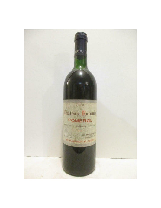 1988 - pomerol - château ratouin - Rouge - bordeaux - Just Wines 