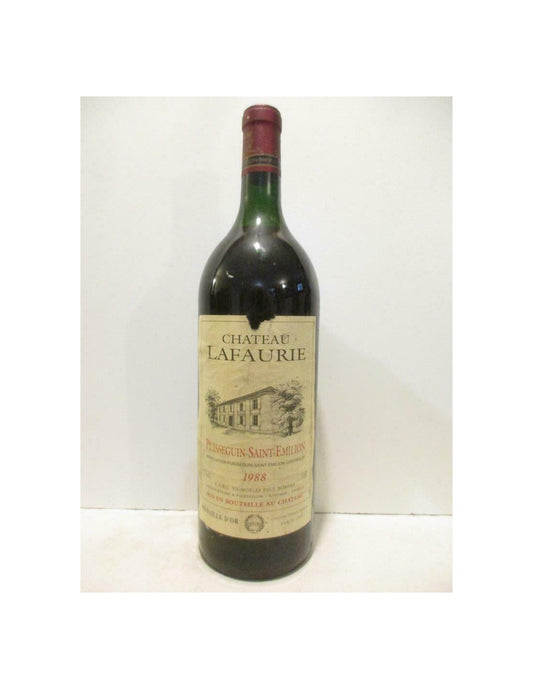 1988 - puisseguin saint-émilion - château lafaurie (accro étiquette) magnum 150 cl - rouge - bordeaux - Just Wines 