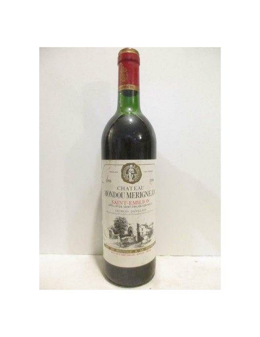 1988 - saint-émilion - château mondou mérignan - rouge - bordeaux - Just Wines 