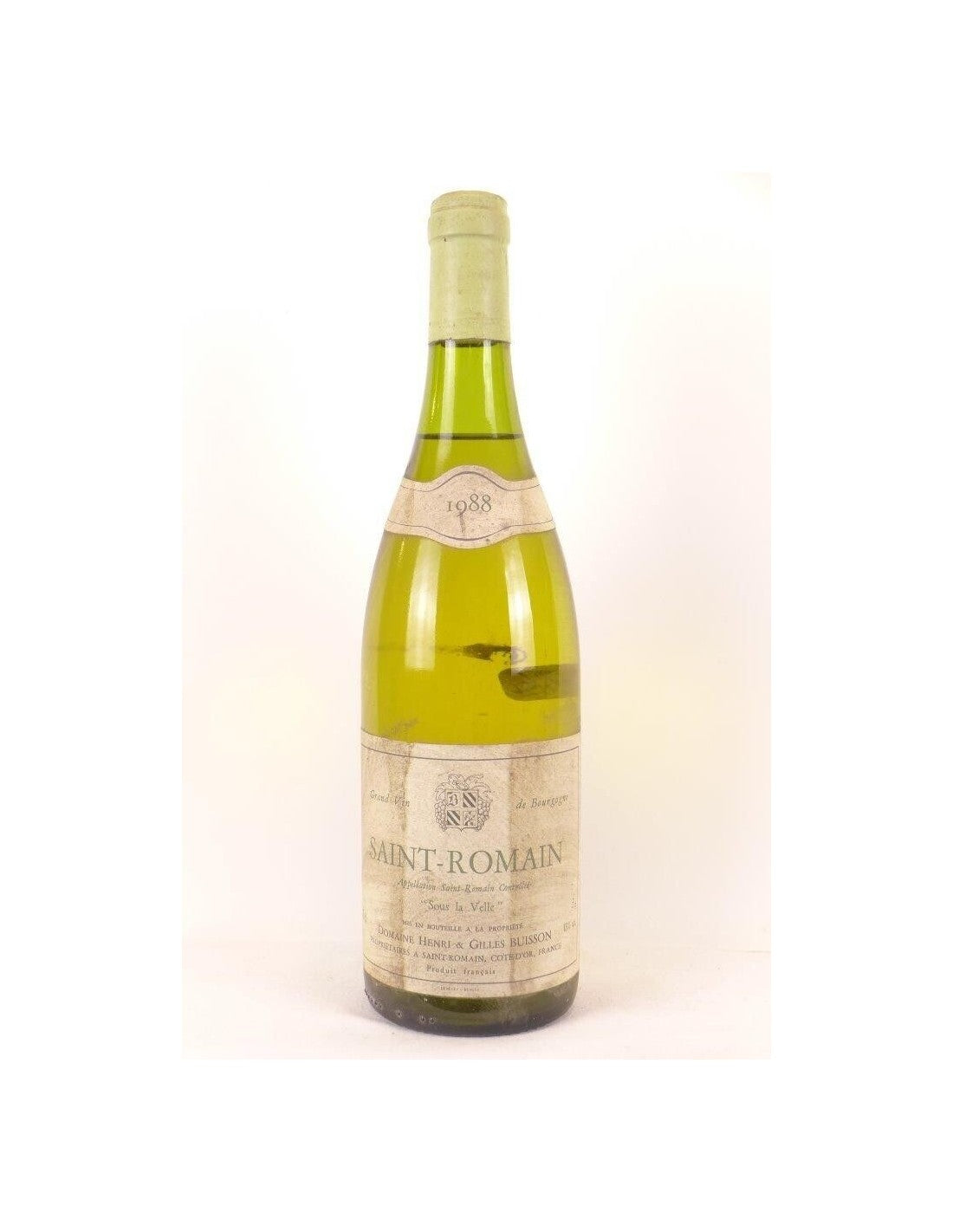 1988 - saint-romain - henri et gilles buisson sous la velle - blanc - bourgogne - Just Wines 