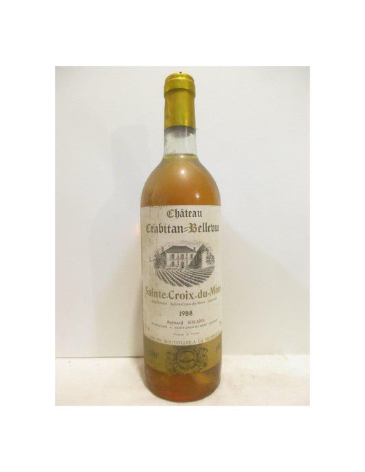 1988 - sainte-croix du mont - château crabitan-bellevue - liquoreux - bordeaux - Just Wines 