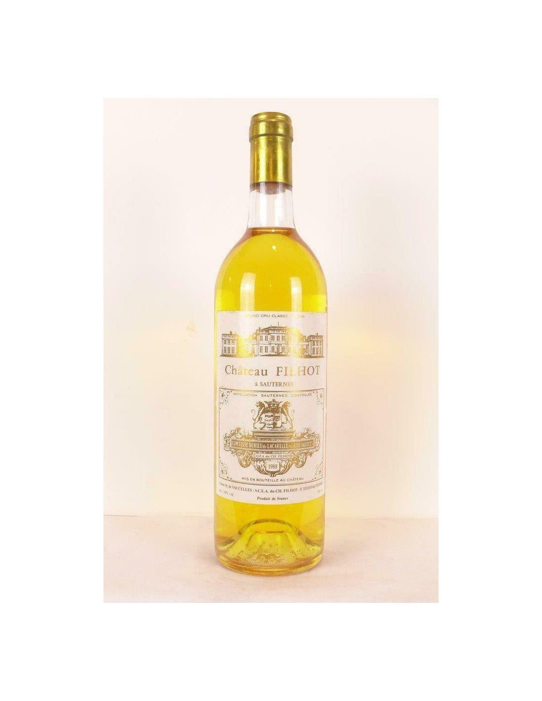 1988 - sauternes - château filhot grand cru classé - liquoreux - bordeaux - Just Wines 