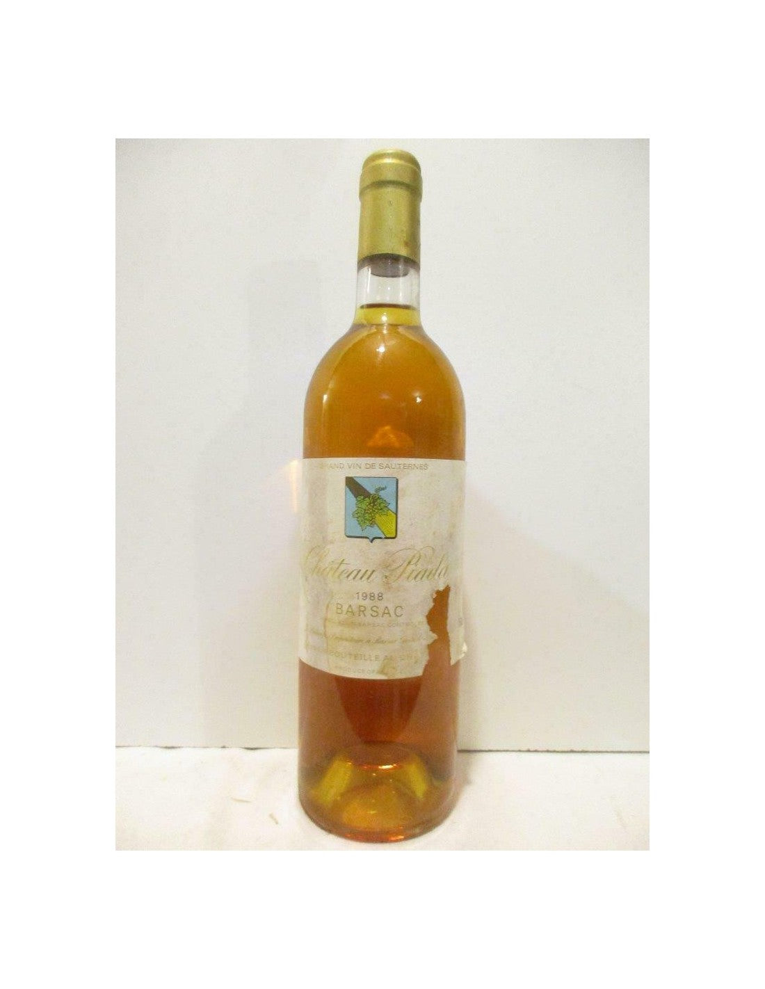 1988 - sauternes - château piada barsac (étiquette abîmée) - liquoreux - bordeaux - Just Wines 