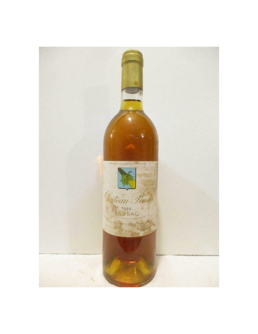 1988 - sauternes - château piada barsac (étiquette sale) - liquoreux - bordeaux - Just Wines 