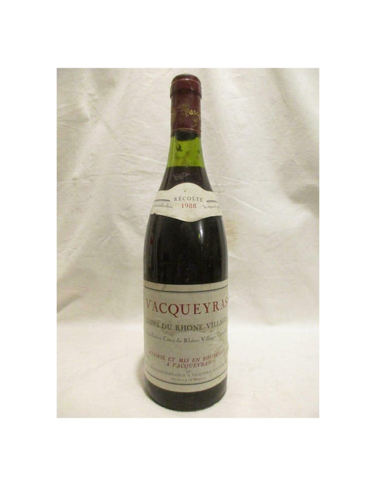 1988 - vacqueyras - pascal (négociant) - rouge - rhône - Just Wines 