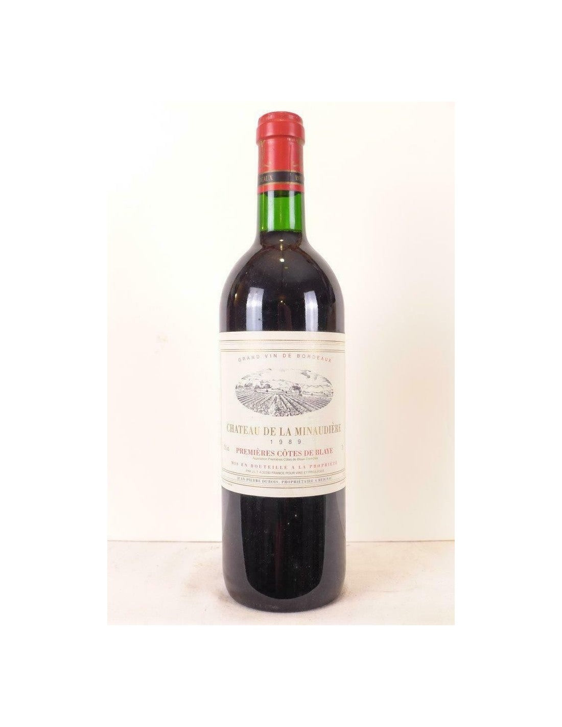 1989 - blaye - château de la minaudière - rouge - bordeaux - Just Wines 