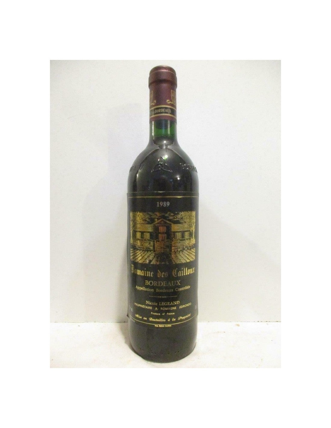 1989 - bordeaux supérieur - domaine des cailloux - Rouge - bordeaux - Just Wines 