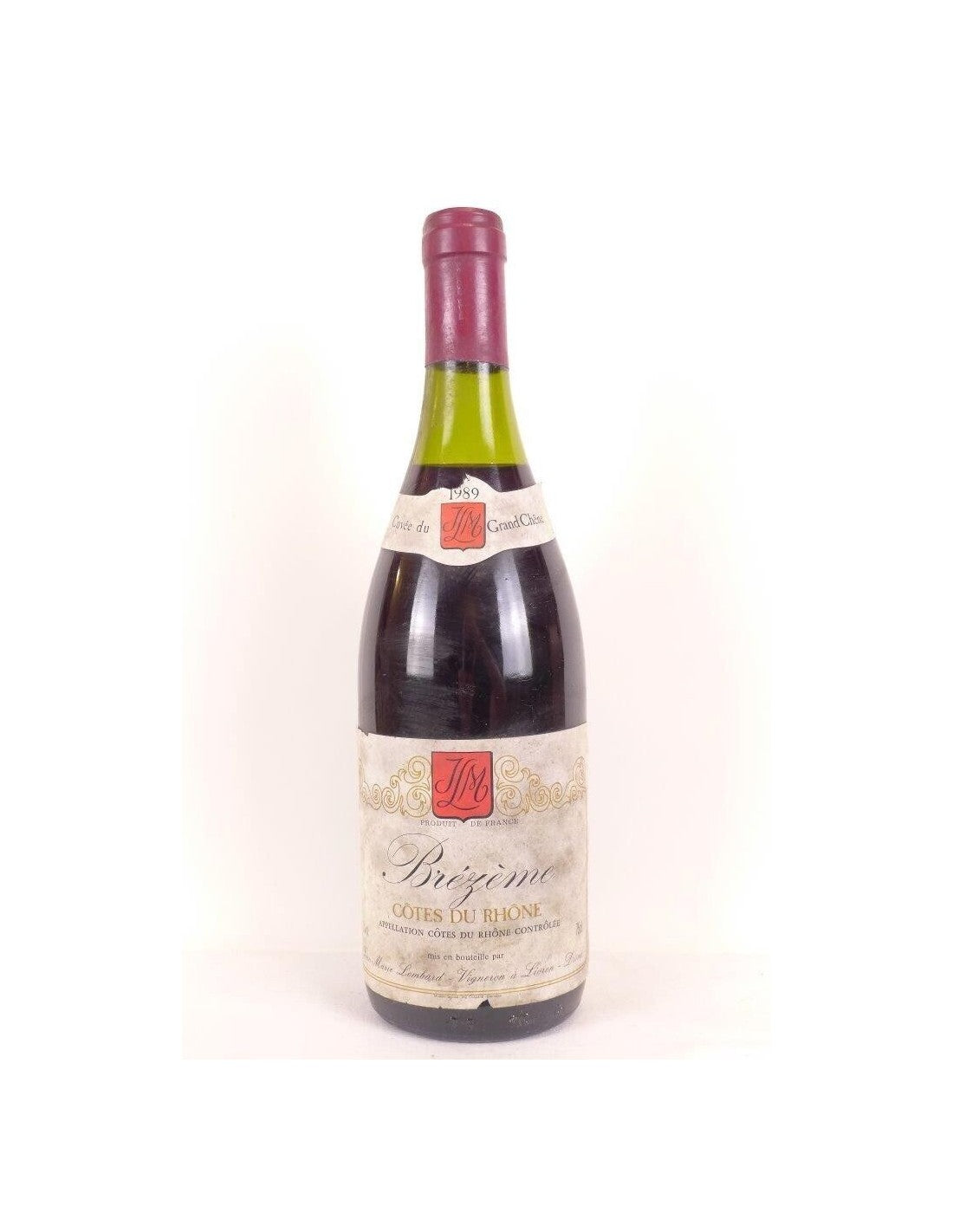 1989 - brézème - jean-marie lombard cuvée du grand chêne - rouge - rhône - Just Wines 