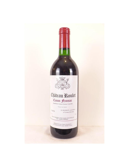 1989 - canon fronsac - château roulet - rouge - bordeaux - Just Wines 