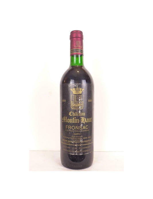 1989 - fronsac - château moulin-haut - rouge - bordeaux - Just Wines 