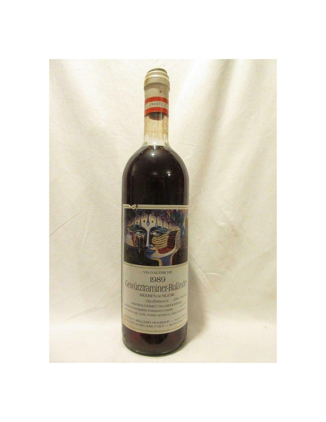 1989 - gewurztraminer-rulander beerenauslese - liquoreux - autriche - Just Wines 