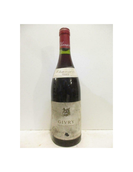 1989 - givry - chanson père et fils (b2) - rouge - bourgogne - Just Wines 