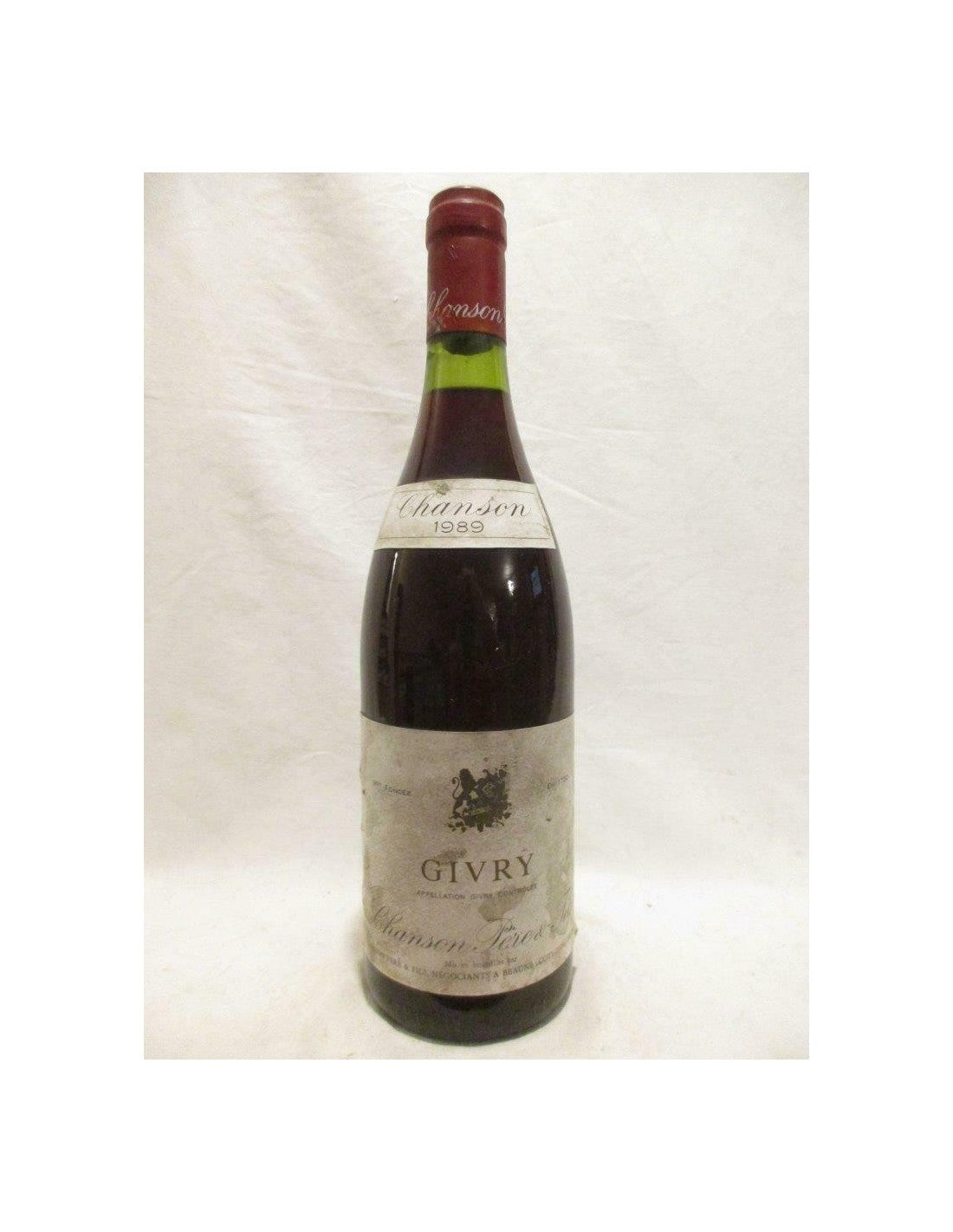 1989 - givry - chanson père et fils - rouge - bourgogne - Just Wines 