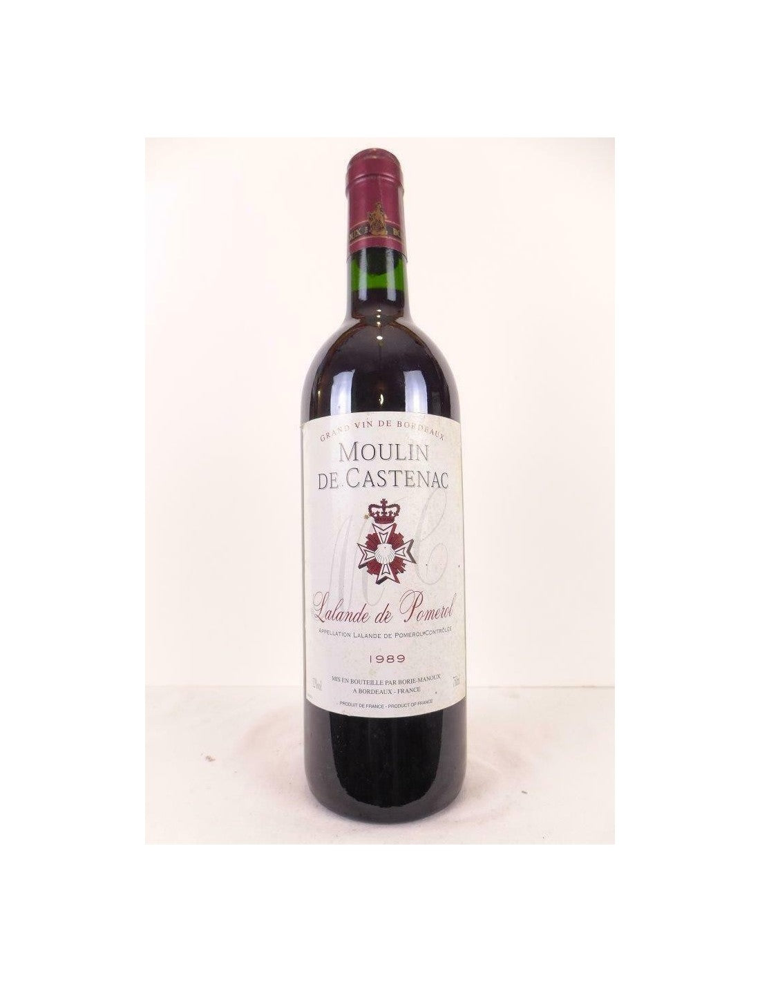 1989 - lalande de pomerol - moulin de castenac - rouge - bordeaux - Just Wines 