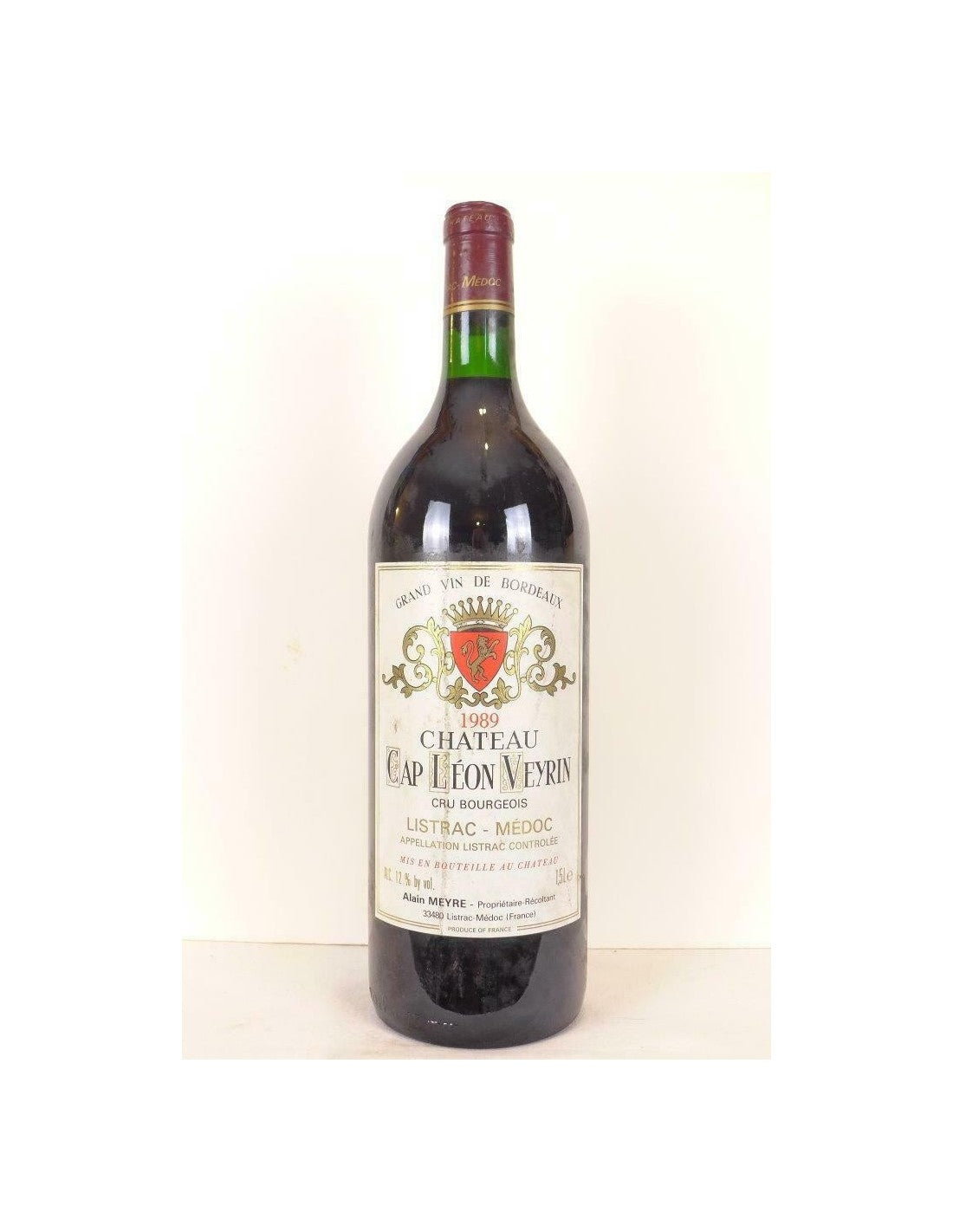 1989 - listrac - château cap léon veyrin cru bourgeois magnum 150 cl - rouge - bordeaux - Just Wines 