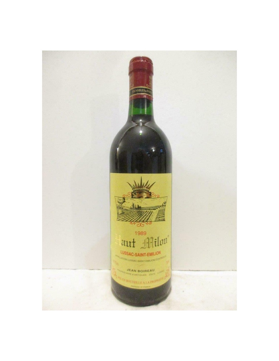 1989 - lussac saint-émilion - haut milon - rouge - bordeaux - Just Wines 