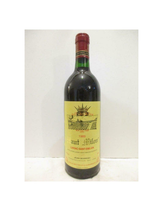 1989 - lussac saint-émilion - haut milon - rouge - bordeaux - Just Wines 