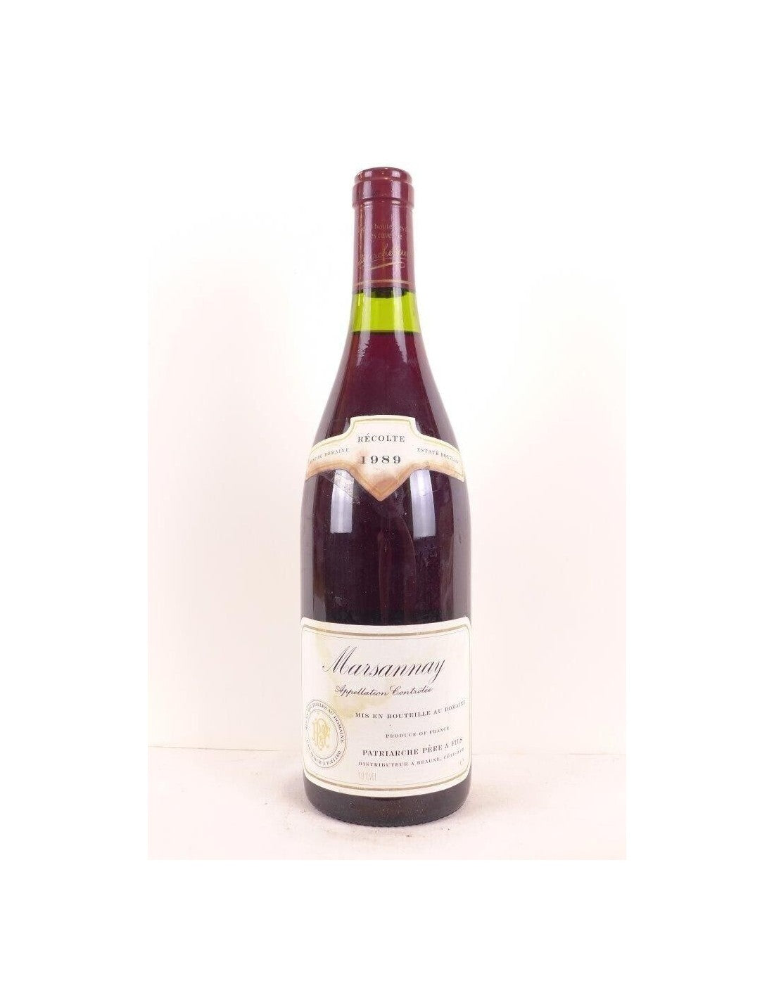 1989 - marsannay - patriarche père et fils - rouge - bourgogne - Just Wines 