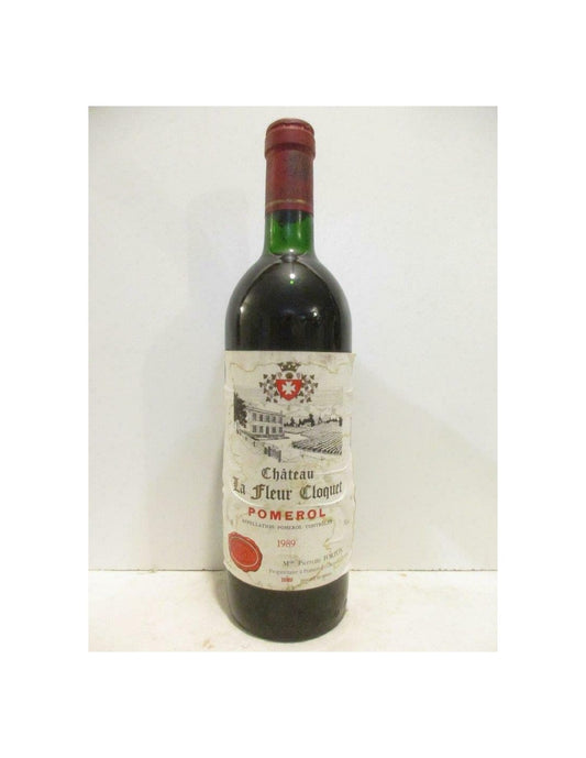 1989 - pomerol - château la fleur cloquet (étiquette tâchée) - rouge - bordeaux - Just Wines 