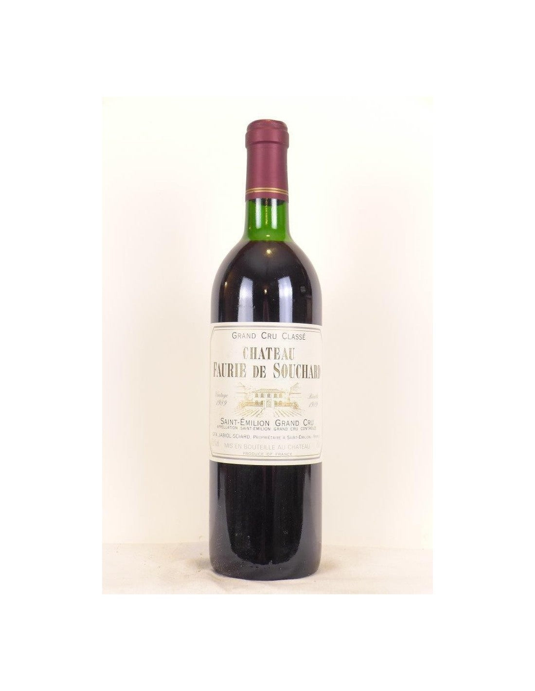 1989 - saint-émilion - château faurie de souchard grand cru classé - rouge - bordeaux - Just Wines 