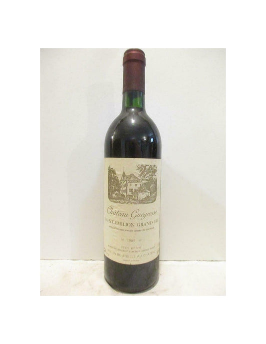 1989 - saint-émilion - château gueyrosse grand cru - rouge - bordeaux - Just Wines 