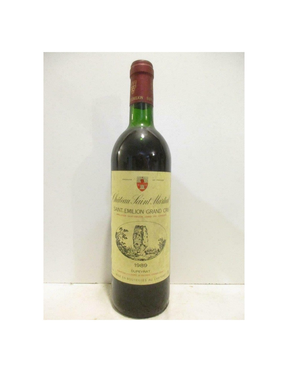 1989 - saint-émilion - château saint-martial grand cru - rouge - bordeaux - Just Wines 