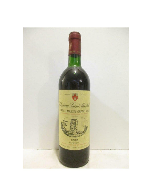 1989 - saint-émilion - château saint-martial grand cru - rouge - bordeaux - Just Wines 