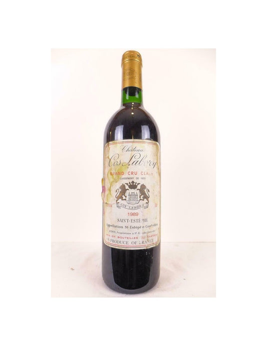 1989 - saint-estèphe - château cos labory grand cru classé (étiquette abîmée) - rouge - bordeaux - Just Wines 