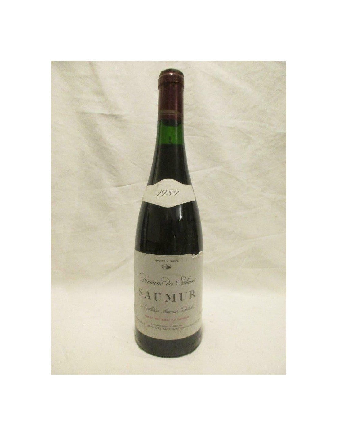 1989 - saumur - domaine des salaises - rémy pannier - rouge - loire - anjou france - Just Wines 