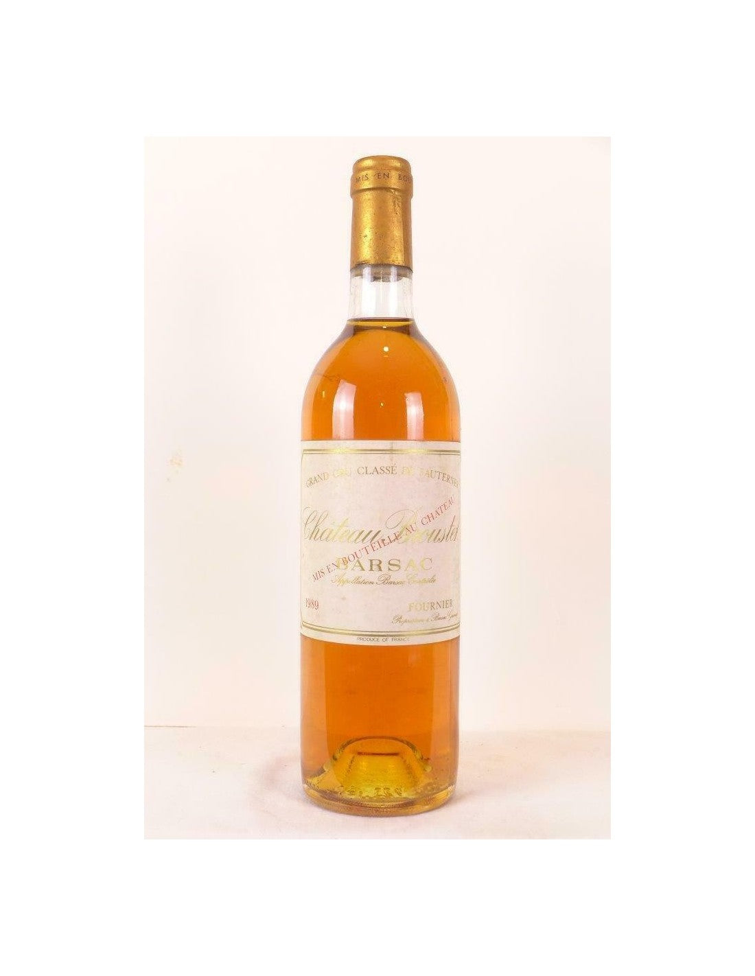 1989 - sauternes - château broustet grand cru classé - liquoreux - bordeaux - Just Wines 