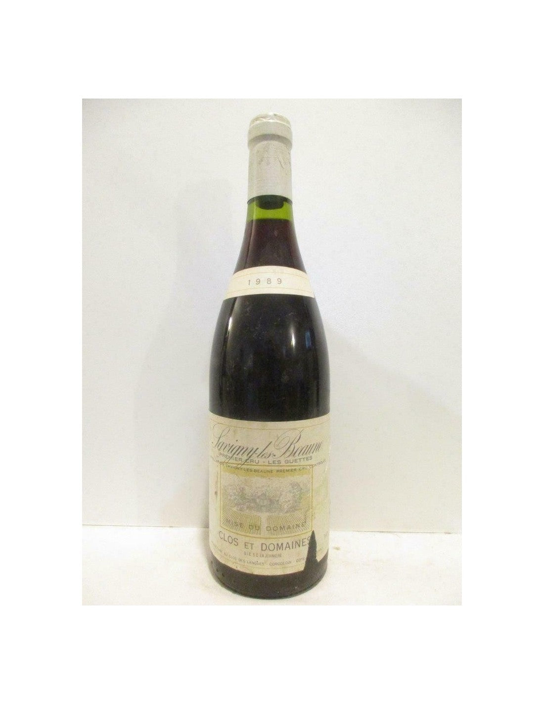 1989 - savigny - clos et domaines premier cru les guettes (b2) - rouge - bourgogne - Just Wines 