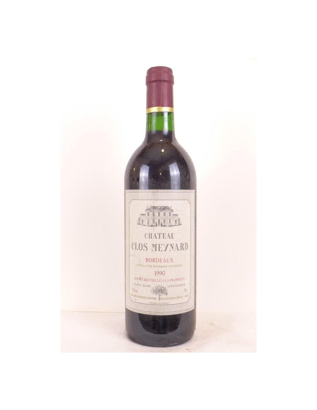 1990 - bordeaux - château clos meynard - rouge - bordeaux - Just Wines 