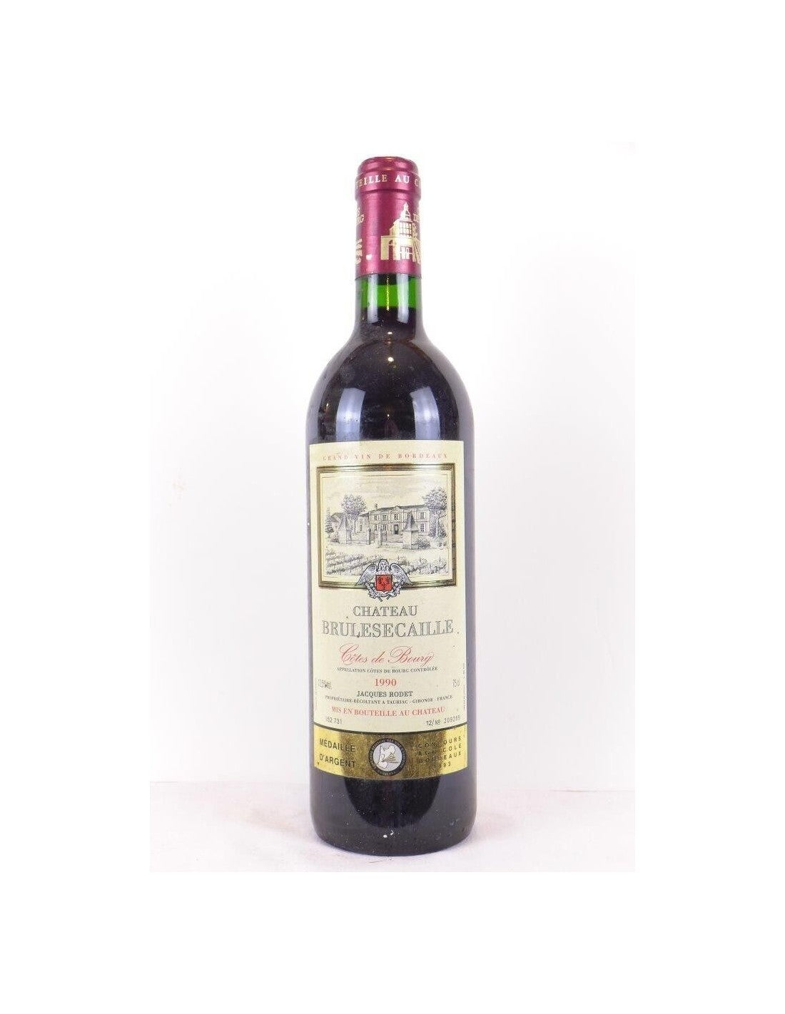 1990 - côtes de bourg - château brulesecaille - rouge - bordeaux - Just Wines 