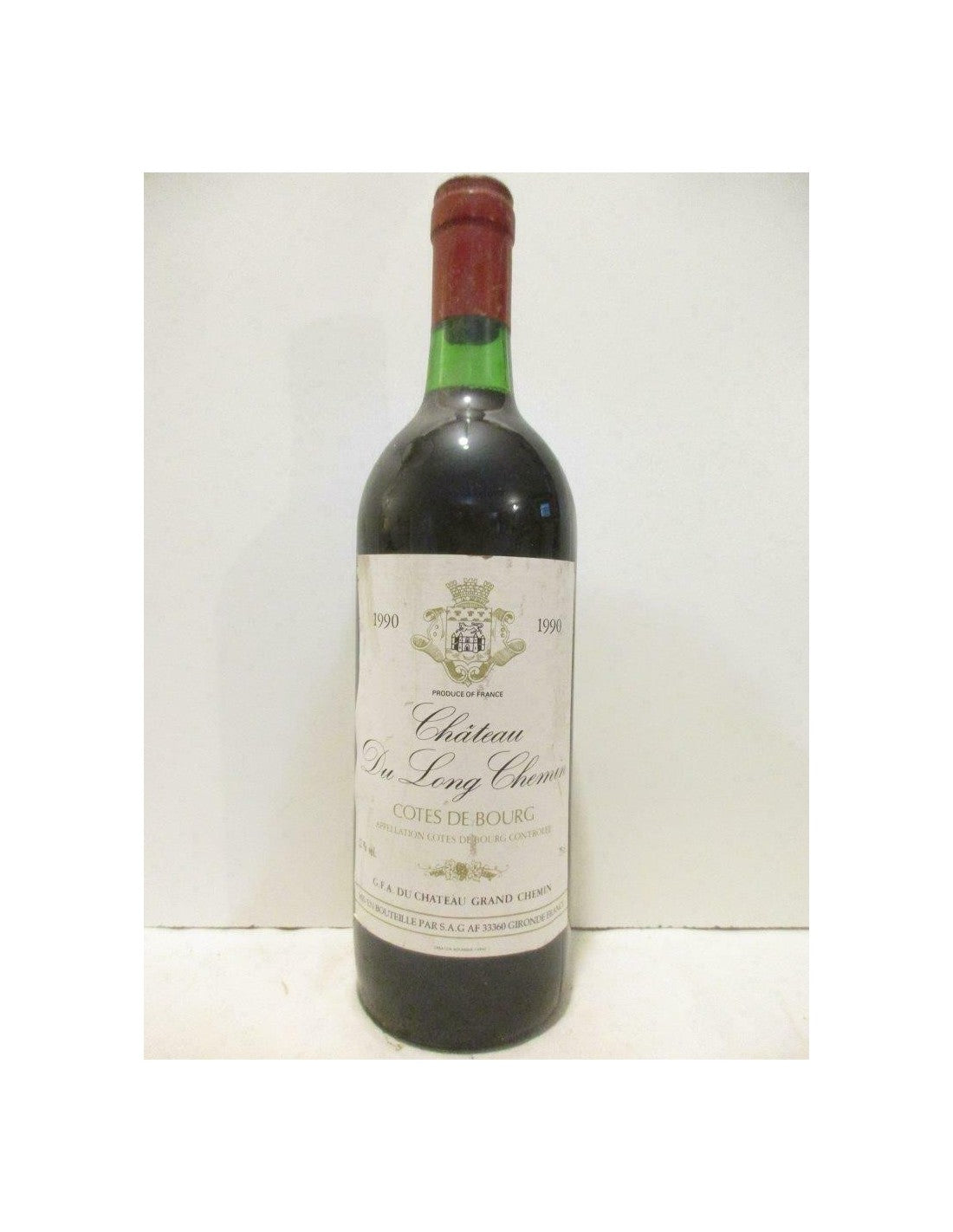 1990 - côtes de bourg - château du long chemin - rouge - bordeaux - Just Wines 