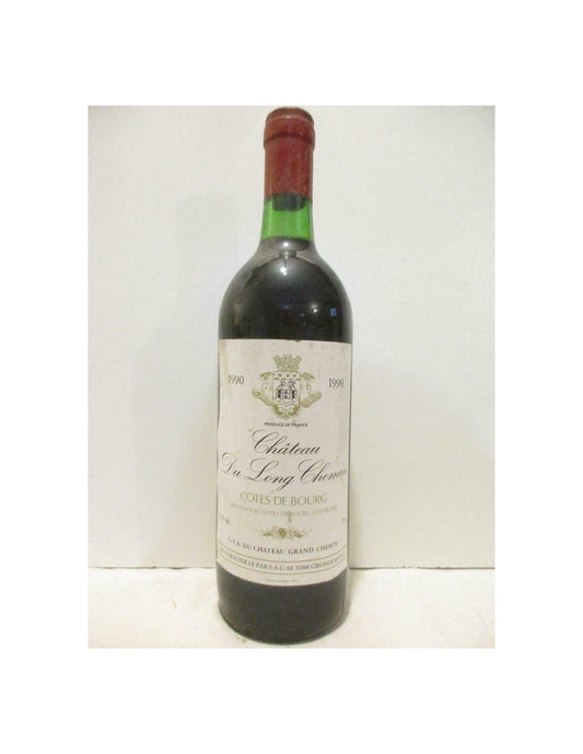 1990 - côtes de bourg - château du long chemin - rouge - bordeaux - Just Wines 