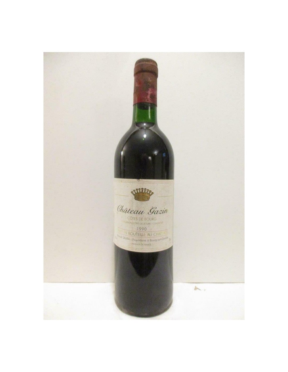 1990 - côtes de bourg - château gazin - rouge - bordeaux - Just Wines 